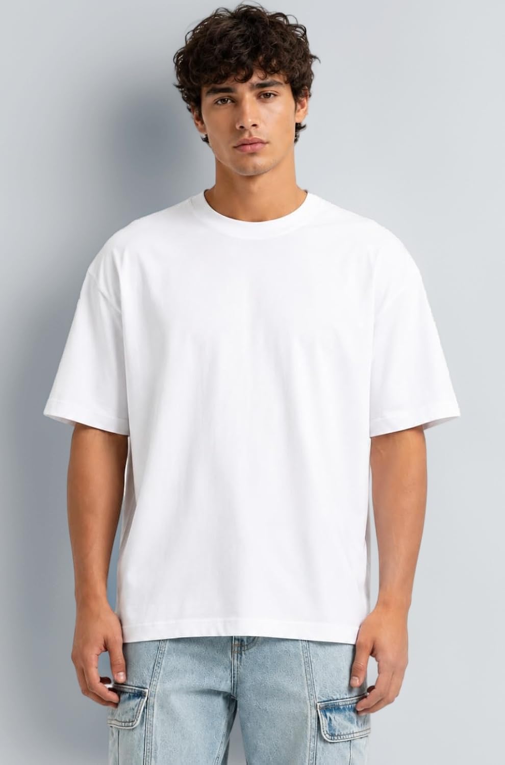 Relaxed fit white t shirt
