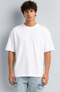 Relaxed fit white t shirt