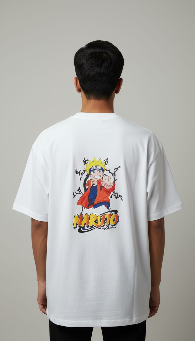 PRINTED NARUTO OVERSIZED T SHIRT