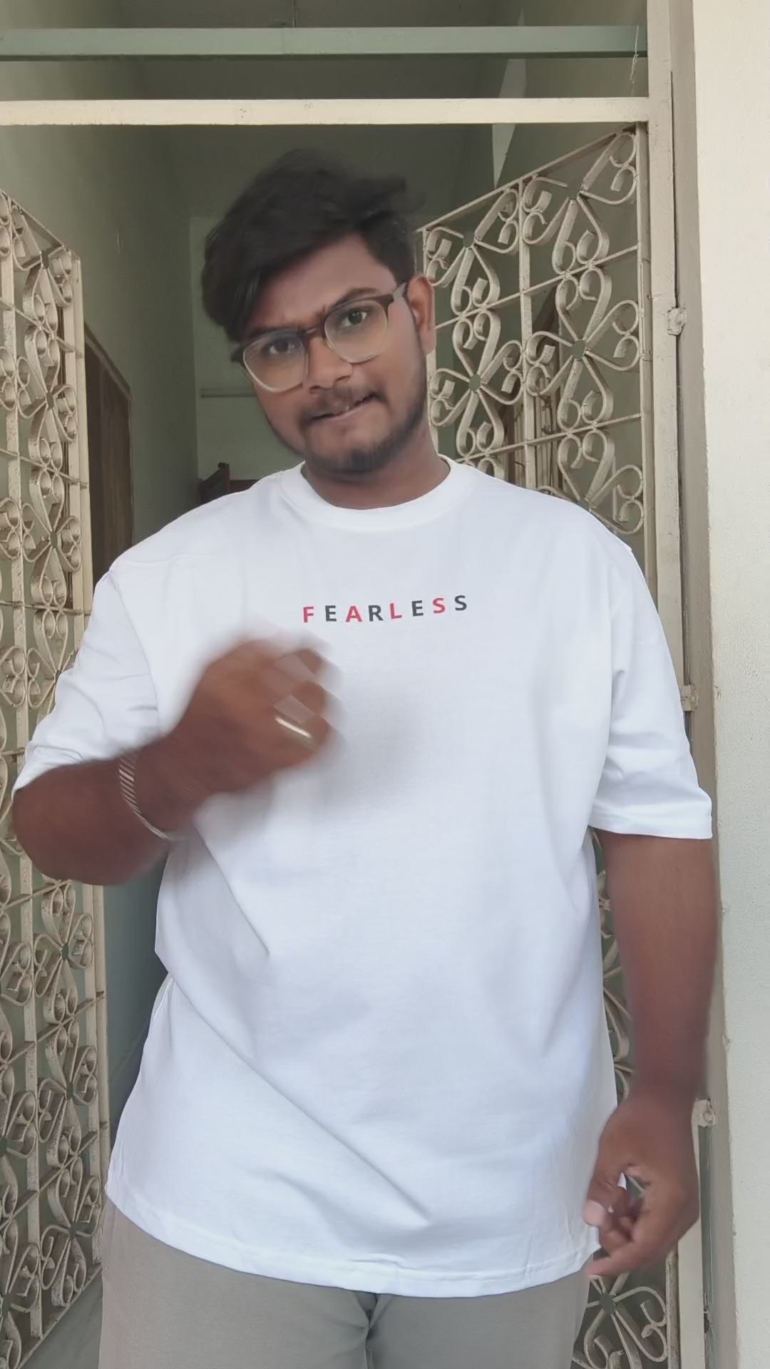 FEARLESS WHITE T SHIRT