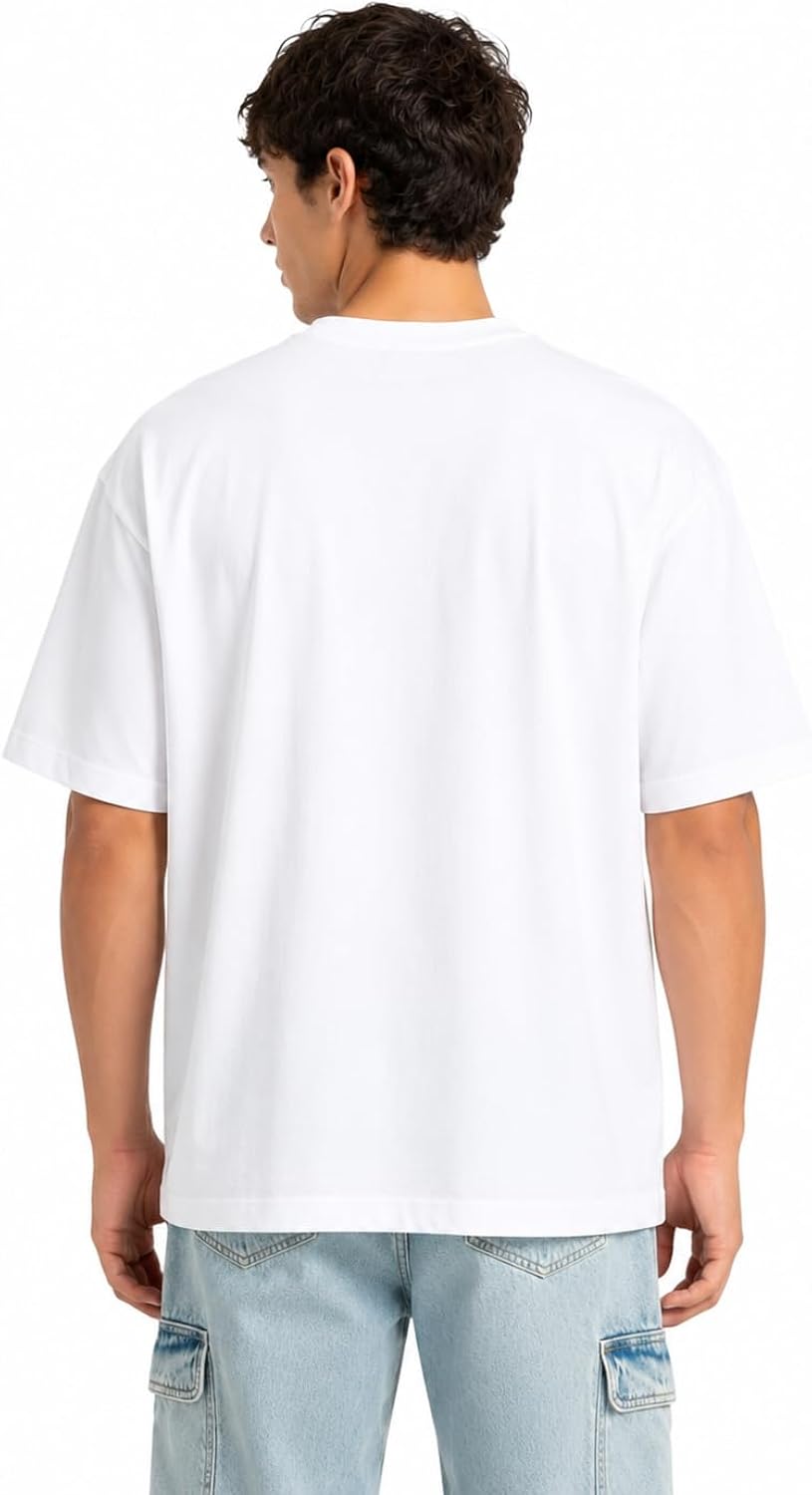 Relaxed fit white t shirt