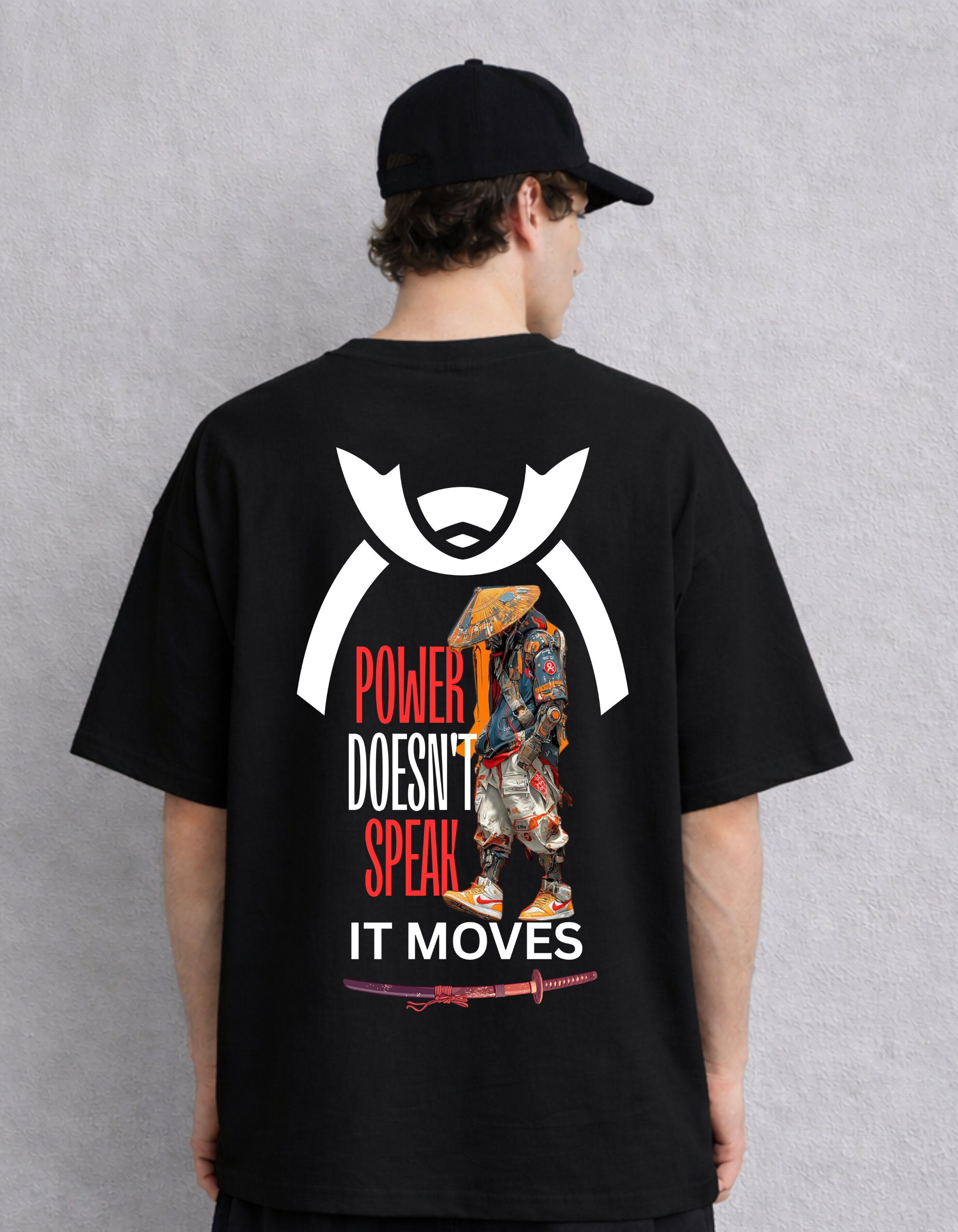 Black oversized t shirt